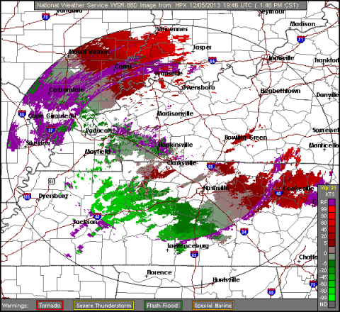 The oncoming ice storm