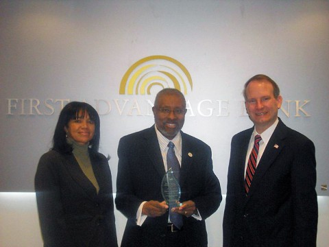 First Advantage Bank's  Feleesha Johnson, Michael Croom, and Walter Perry.