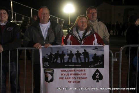 Families waiting on their loved one's arrival