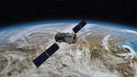 Artist’s rendering of NASA’s Orbiting Carbon Observatory (OCO)-2, one of five new NASA Earth science missions set to launch in 2014, and one of three managed by JPL. (NASA-JPL/Caltech)