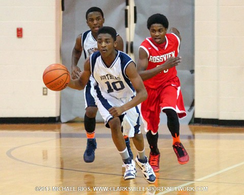 Northeast Middle School boy's basketball defeats Rossview at Middle School Championship.