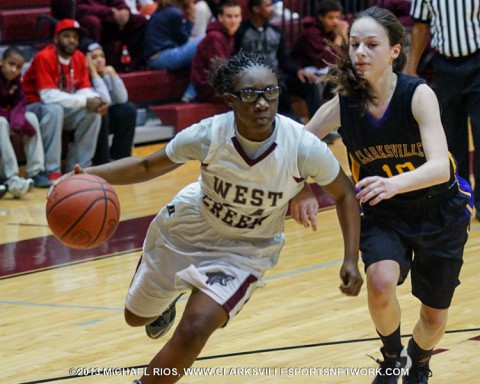 West Creek Girl's Basketball defeats Clarksville High.