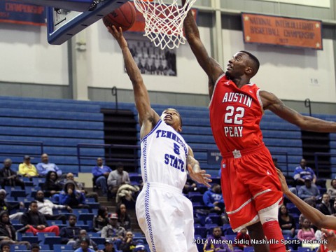 Austin Peay Men's Basketball faces the Eagles in Morehead Kentucky Wedensday. (Mateen Sidiq-Nashville Sports Network)