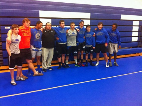 Two Fort Campbell wrestlers become regional champions. (photo submitted by Fort Campbell Wrestling)