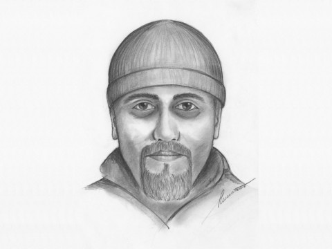 The TBI sketch of the suspect. Anyone with information is asked to call Investigator Geoffrey Blanchard at 931.648.0611, ext. 13408.