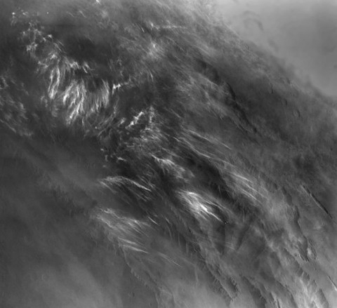 No NASA Mars orbiter has been in a position to observe morning daylight on Mars since the twin Viking orbiters of the 1970s. (NASA/JPL) No NASA Mars orbiter has been in a position to observe morning daylight on Mars since the twin Viking orbiters of the 1970s. (NASA/JPL)