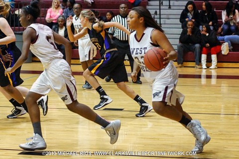 West Creek girl's basketball holds off Northeast in 10-AAA basketball. 