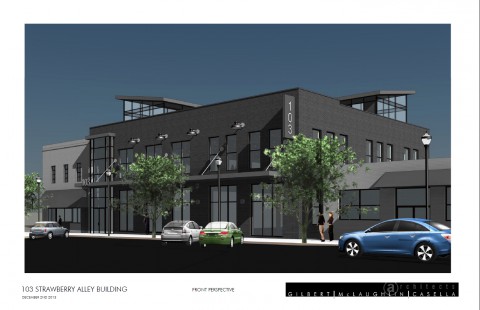 A rendering of the renovated building provided by Gilbert McLaughlin Casella Architects.