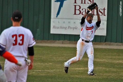 Right fielder Rolando Gautier brings a nine-game hit streak into this weekend's series against Murray State. (Brittney Sparn/APSU Sports Information)