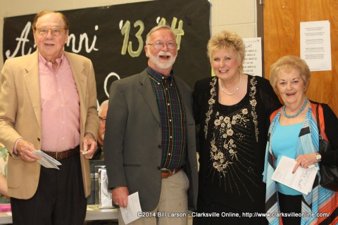 Debbie Wilson with some community members before the concert