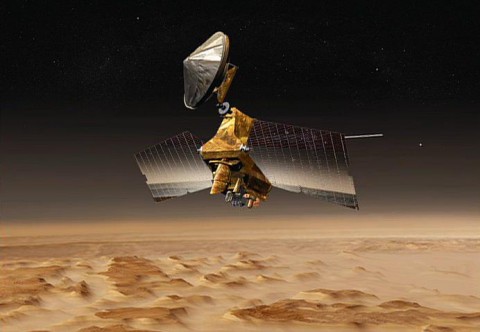 Artist concept of Mars Reconnaissance Orbiter. (NASA/JPL) Artist concept of Mars Reconnaissance Orbiter. (NASA/JPL)