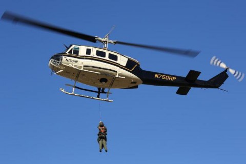 THP Bell Huey UH1 helicopter