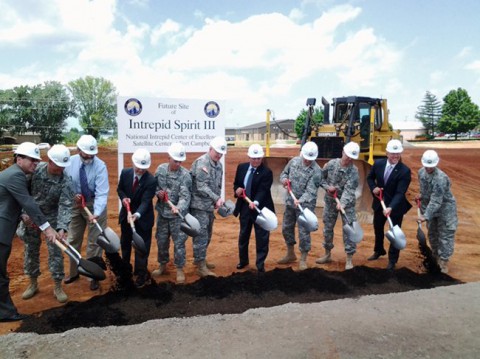 The groundbreaking of the Fort Campbell Center. (National Intrepid Center of Excellence)