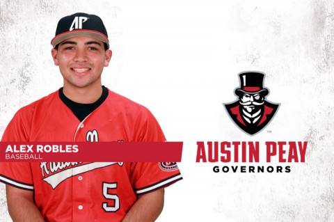 Austin Peay's Alex Robles named Ohio Valley Conference Pitcher of the Week. (APSU Sports Information)