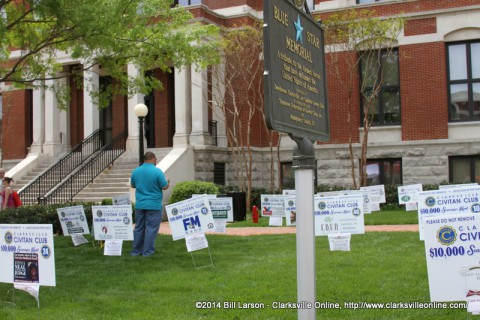 Sponsors for the Clarksville Civitan Club's $10,000 Scavenger Hunt at the 2014 Rivers and Spires Festival