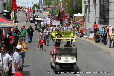 The Children's Parade at the 2014 Rivers and Spires Festival