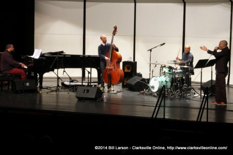 The Grégoire Maret Quartet performing at Austin Peay State University