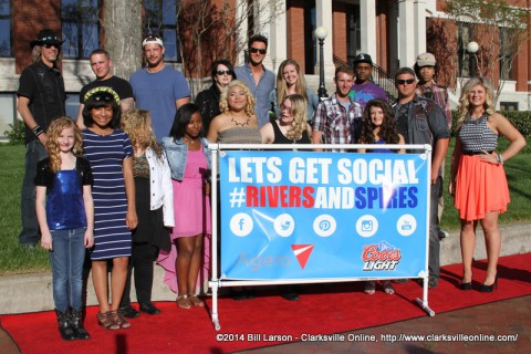 The Aspire to Stardom contestants at the 2014 Rivers and Spires Festival