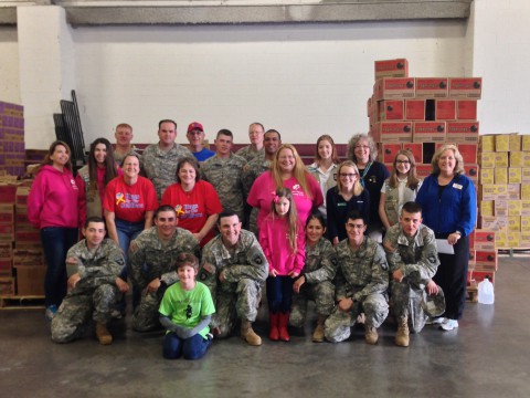 The Girl Scouts donate 27,000 cookies to Hugs for Our  Soldiers