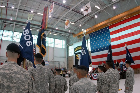 Formal recognition ceremony of the addition of 2nd Battalion, 506th Infantry Regiment "White Currahee" to the 3rd Brigade Combat Team "Rakkasans", 101st Airborne Division.