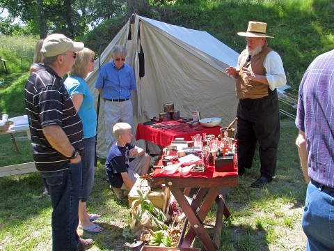 Civil War Medical Display at Fort Defiance Civil War Park on Saturday, May 24th.