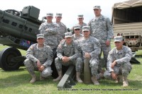 A group of soldiers from the 320th Field Artillery