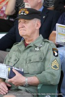 A Vietnam Veteran attends the Division Review