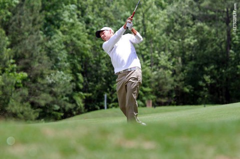 Austin Peay’s Marco Iten in third place at NCAA Auburn Regional Golf Tournament. (APSU Sports Information)