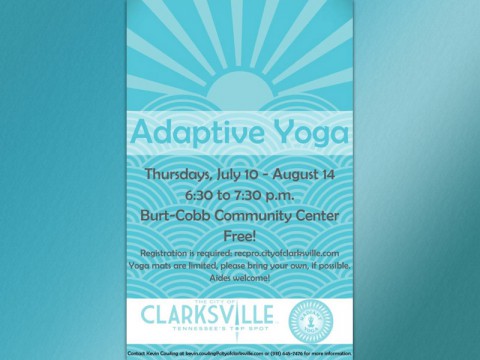 Adaptive Yoga stars in July at the Burt Cobb Community Center.