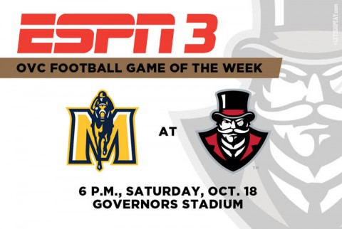 Austin Peay Governors vs. Racers to be broadcast on ESPN3. (APSU Sports Information)