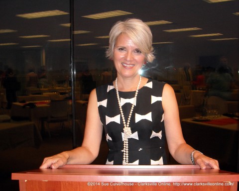 Susan Gregg Gilmore at the 2014 Clarksville Writer's Conference Banquet