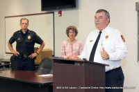 Clarksville Fire Chief Mike Roberts speaking about the new public safety radio system for Clarksville Tennessee