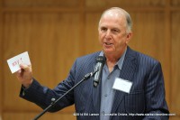 Author Bud Willis talks to attendees at the 2014 Clarksville Writer's Conference about "why" they write