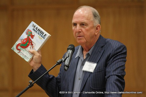 Author Bud Willis speaking at the 2014 Clarksville Writer's Conference