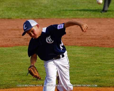 Clarksville Nationals stay alive behind good pitching to defeat Spring Hill at State Little League Tournament. (Michael Rios -  Clarksville Sports Network)