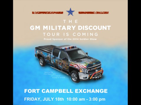 General Motors (GM) Military Discount Interactive Display Event