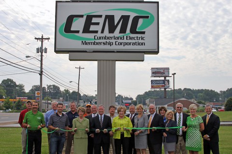 CEMC Clarksville-Montgomery County Green Certification Green Ribbon Cutting.