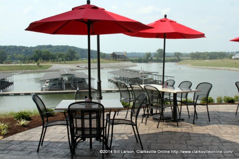 A view from the Liberty Park Grill  looking towards Freedom Point