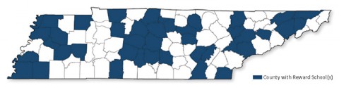 2014 Tennessee Reward School Counties