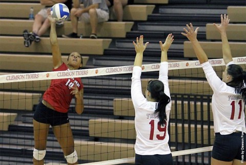 Austin Peay senior outside hitter Jada Stotts leads Austin Peay into its sternest test of the 2014 campaign, Friday-Saturday, at Western Kentucky. (APSU Sports Information)