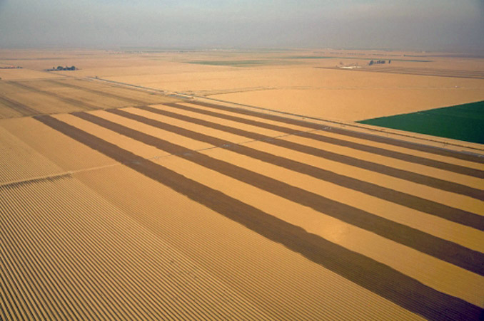 For several months, California has been in a state of "exceptional drought." The state's usually verdant Central Valley produces one-sixth of the U.S.'s crops. (White House via Wikimedia Commons)