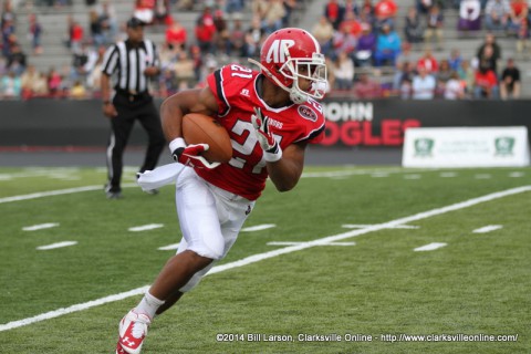 Austin Peay running back Rashaan Coleman.