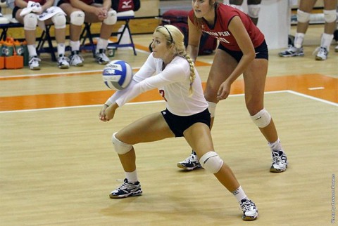 Austin Peay Junior April Adams was named to the all-tournament team. (APSU Sports Information)