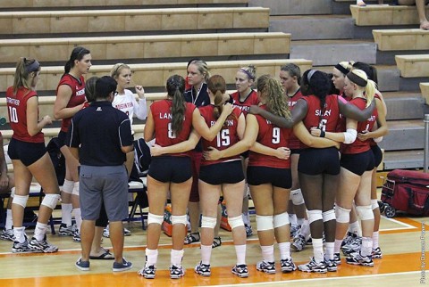 Austin Peay Lady Govs Volleyball errors costly in loss to Drake. (APSU Sports Information)