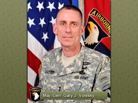 Maj. Gen. Gary J. Volesky 101st Airborne Division Commander