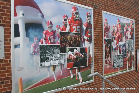 Artwork adorning the walls of the Blake Jenkins Plaza