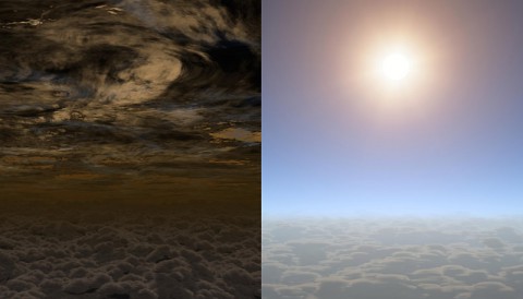 Scientists were excited to discover clear skies on a relatively small planet, about the size of Neptune, using the combined power of NASA's Hubble, Spitzer and Kepler space telescopes. (NASA/JPL-Caltech) Scientists were excited to discover clear skies on a relatively small planet, about the size of Neptune, using the combined power of NASA's Hubble, Spitzer and Kepler space telescopes. (NASA/JPL-Caltech)