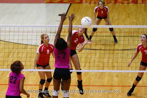 Rossview Volleyball beats Kenwood in straight sets.