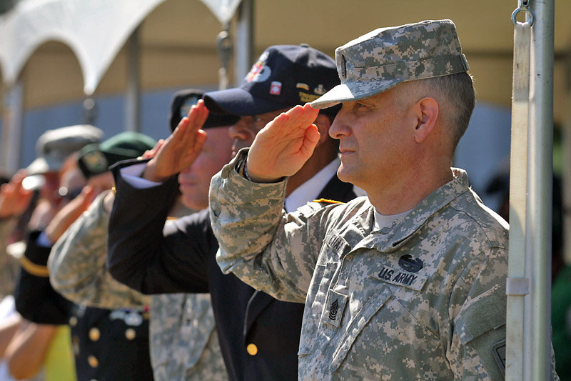 Sergeant Major of the Army Raymond Chandler visits Fort Campbell ...