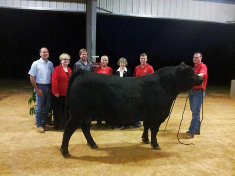 Mark Barnett, APSU President Alisa White, Dan Askew, Billy Atkins, Lois Bartee, Lucas Haley, Matt Barnett.